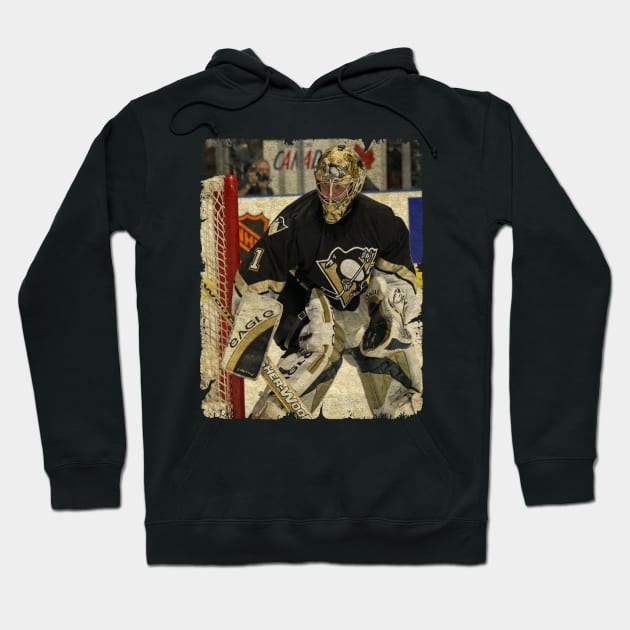 Johan Hedberg, 2001 in Pittsburgh Penguins Hoodie by Momogi Project